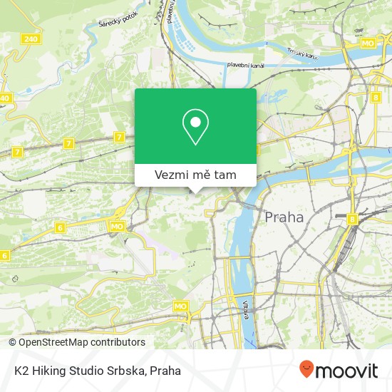 K2 Hiking Studio Srbska mapa