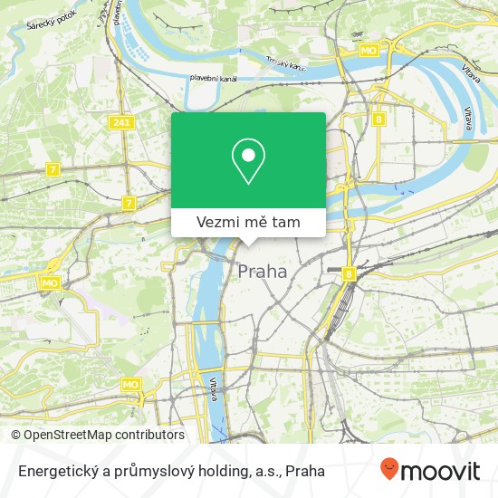 Energetický a průmyslový holding, a.s. mapa