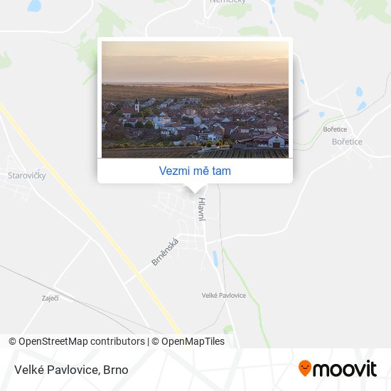 Velké Pavlovice mapa