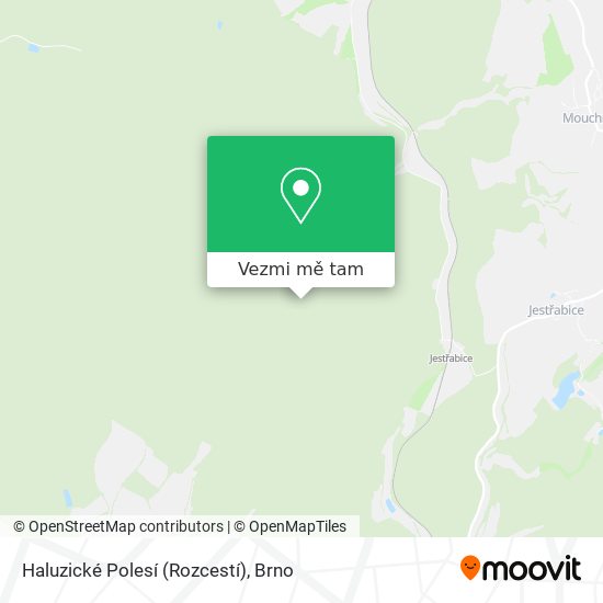 Haluzické Polesí (Rozcestí) mapa