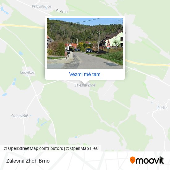 Zálesná Zhoř mapa