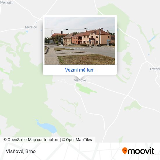 Višňové mapa