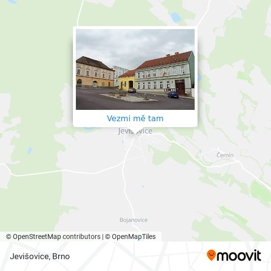 Jevišovice mapa