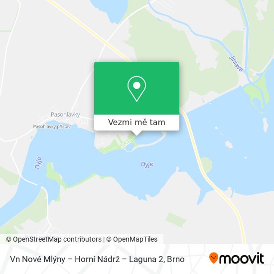 Vn Nové Mlýny – Horní Nádrž – Laguna 2 mapa