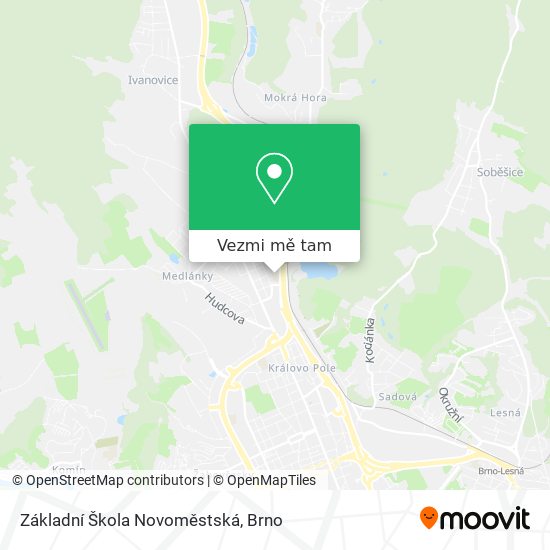 Základní Škola Novoměstská mapa