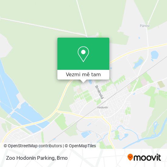 Zoo Hodonín Parking mapa