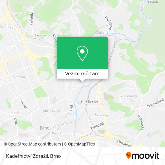 Kadeřnictví Zdražil mapa