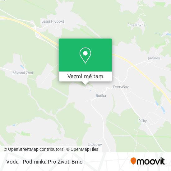 Voda - Podmínka Pro Život mapa