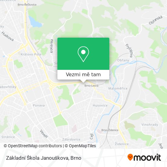 Základní Škola Janouškova mapa