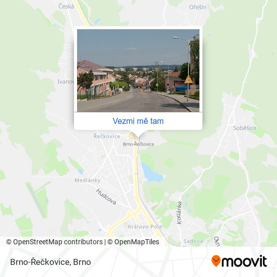 Brno-Řečkovice mapa