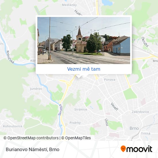 Burianovo Náměstí mapa