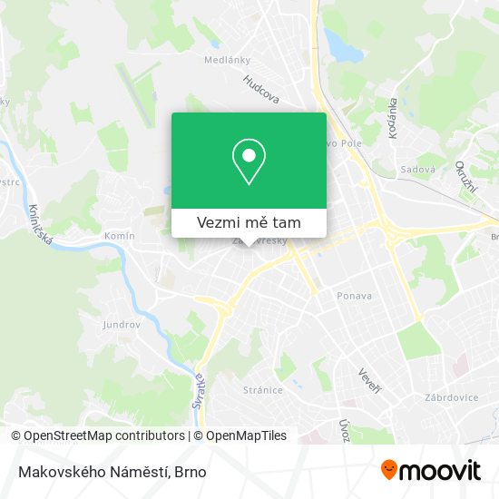 Makovského Náměstí mapa