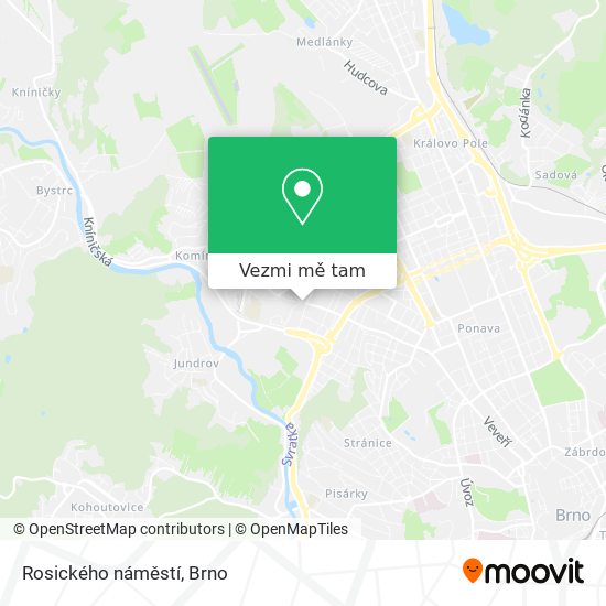 Rosického náměstí mapa