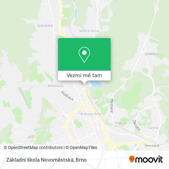 Základní škola Novoměstská mapa