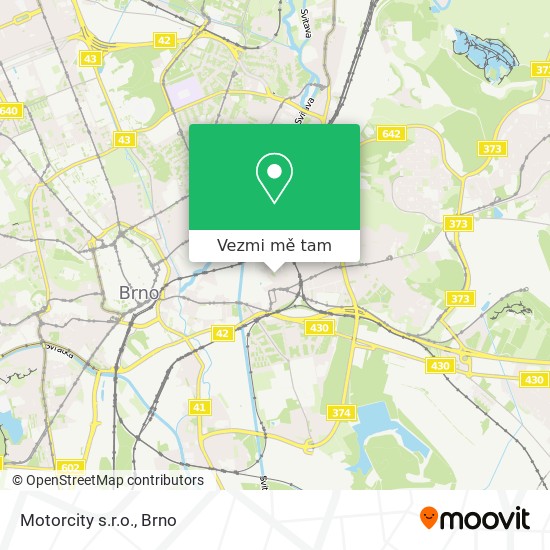 Motorcity s.r.o. mapa