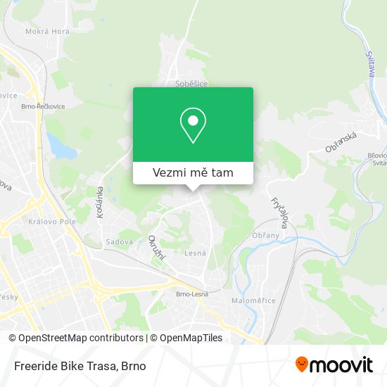 Freeride Bike Trasa mapa