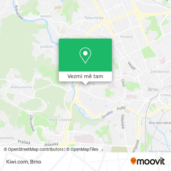 Kiwi.com mapa