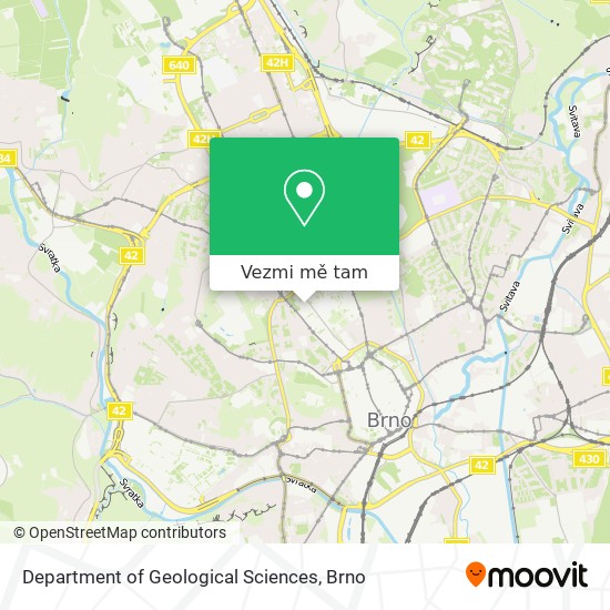 Department of Geological Sciences mapa