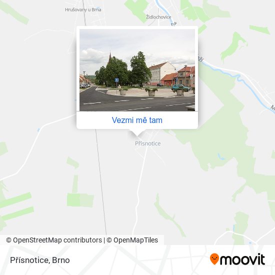 Přísnotice mapa