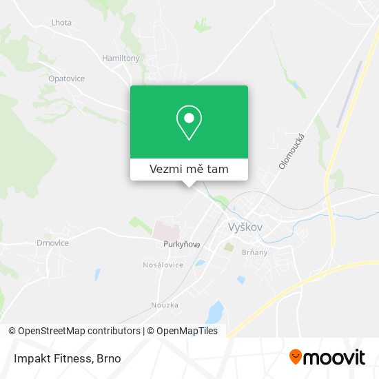 Impakt Fitness mapa