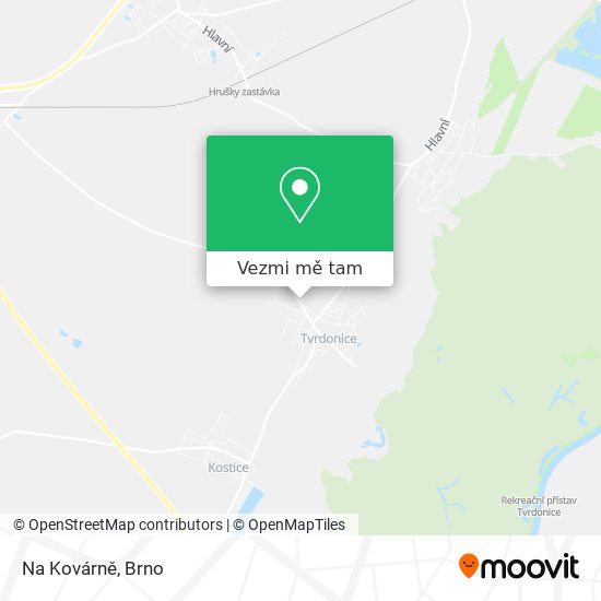 Na Kovárně mapa