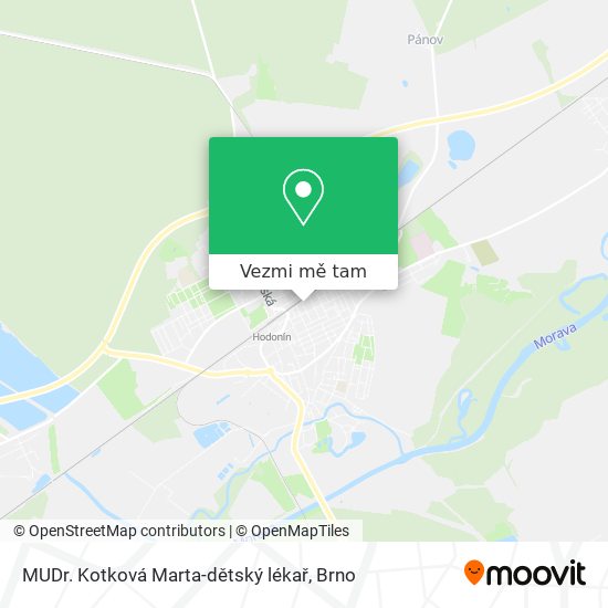 MUDr. Kotková Marta-dětský lékař mapa