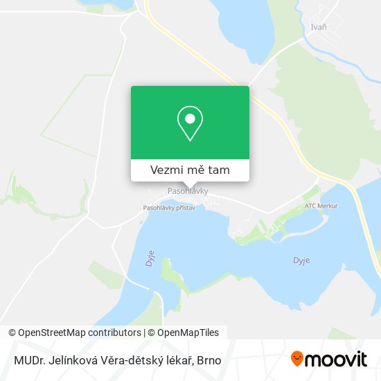 MUDr. Jelínková Věra-dětský lékař mapa