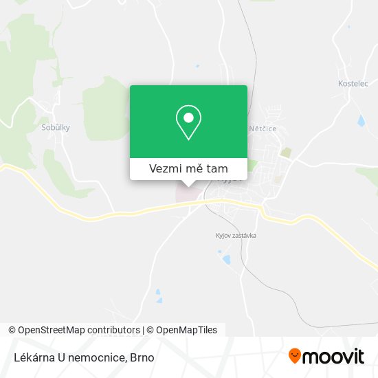 Lékárna U nemocnice mapa