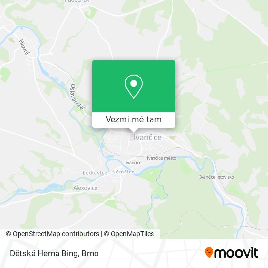 Dětská Herna Bing mapa