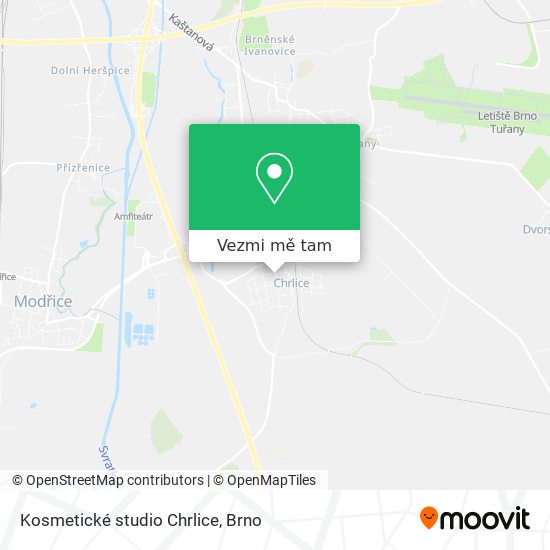 Kosmetické studio Chrlice mapa