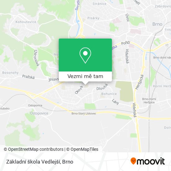 Základní škola Vedlejší mapa