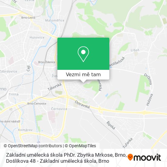Základní umělecká škola PhDr. Zbyňka Mrkose, Brno, Došlíkova 48 - Základní umělecká škola mapa