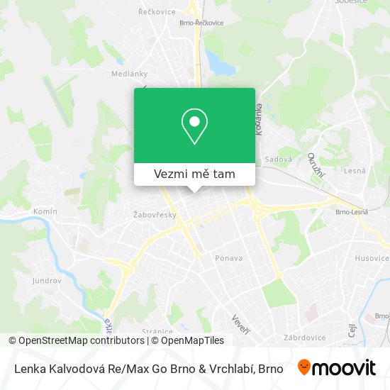 Lenka Kalvodová Re / Max Go Brno & Vrchlabí mapa