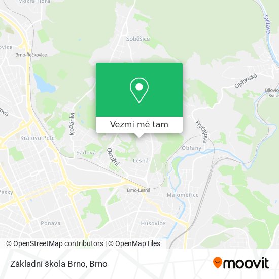 Základní škola Brno mapa