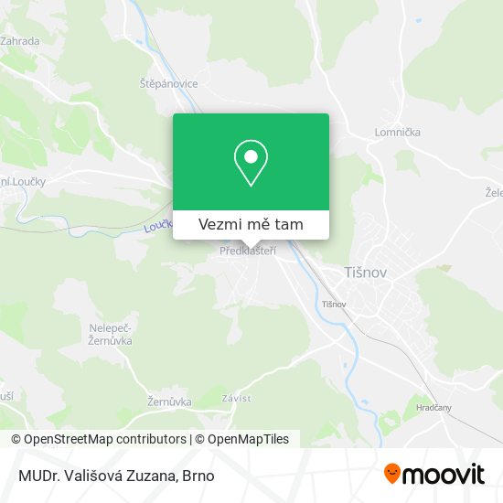 MUDr. Vališová Zuzana mapa