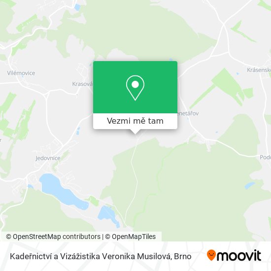 Kadeřnictví a Vizážistika Veronika Musilová mapa