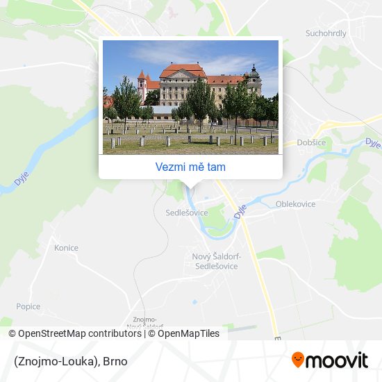 (Znojmo-Louka) mapa