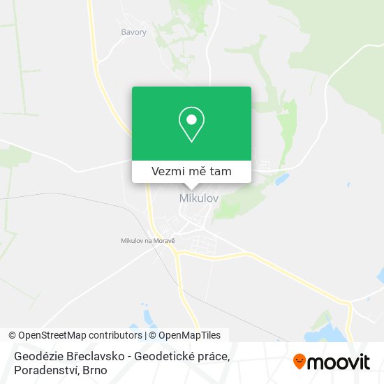 Geodézie Břeclavsko - Geodetické práce, Poradenství mapa