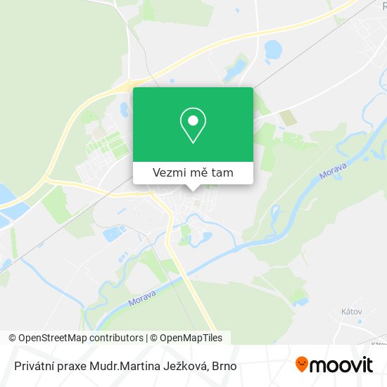 Privátní praxe Mudr.Martina Ježková mapa