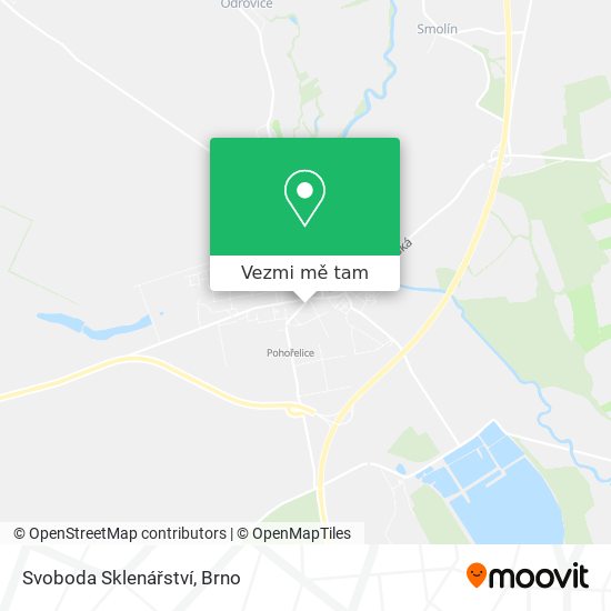 Svoboda Sklenářství mapa