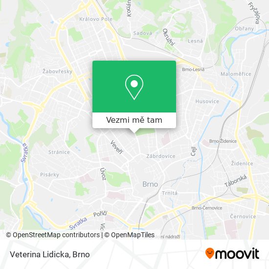 Veterina Lidicka mapa