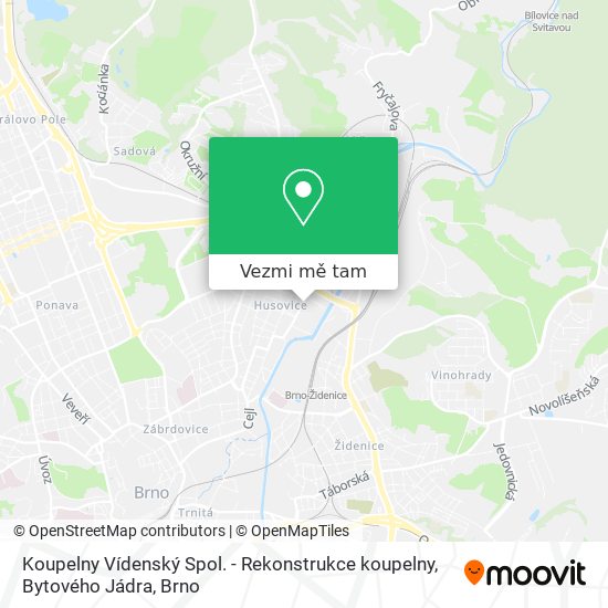 Koupelny Vídenský Spol. - Rekonstrukce koupelny, Bytového Jádra mapa