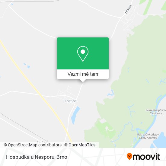 Hospudka u Nesporu mapa