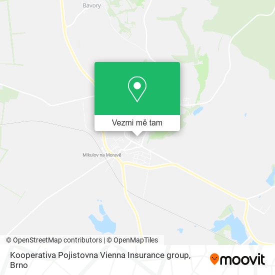 Kooperativa Pojistovna Vienna Insurance group mapa