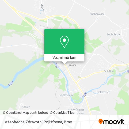 Všeobecná Zdravotní Pojišťovna mapa