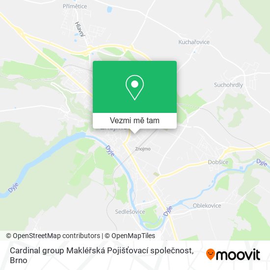 Cardinal group Makléřská Pojišťovací společnost mapa