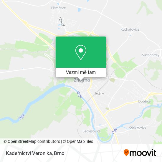 Kadeřnictví Veronika mapa