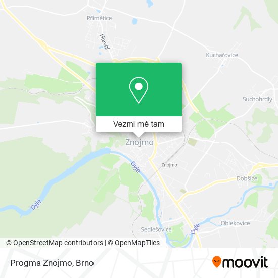 Progma Znojmo mapa