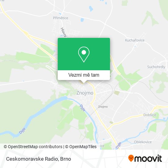 Ceskomoravske Radio mapa