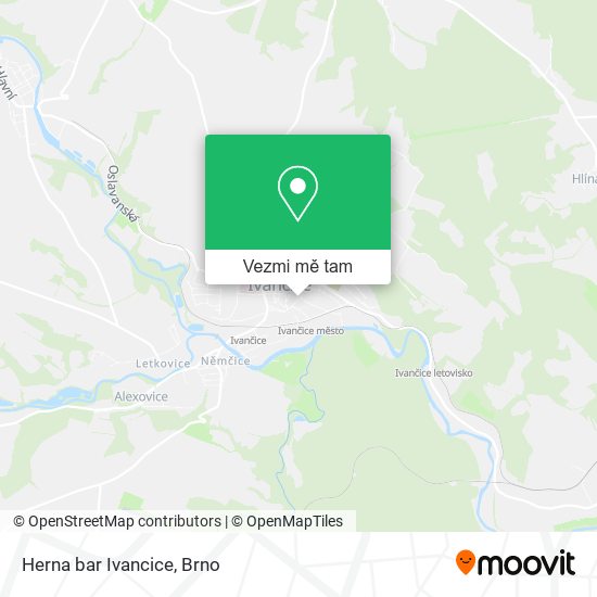 Herna bar Ivancice mapa